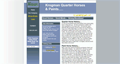 Desktop Screenshot of krogmanhorse.com