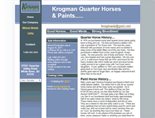 Tablet Screenshot of krogmanhorse.com